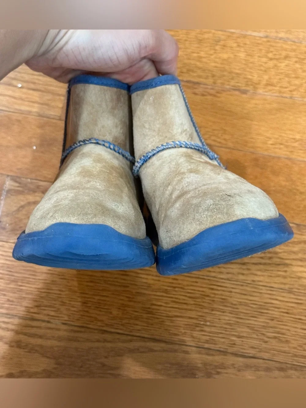 UGG Australia Kids 12 Boys Girls Breaker Suede Boots Zip 1008154K Ankle Booties